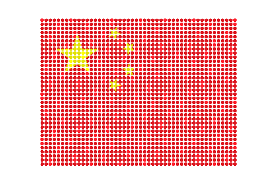 China LED Flicker animated flag GIF