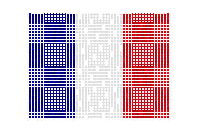 France LED Flicker animated flag GIF