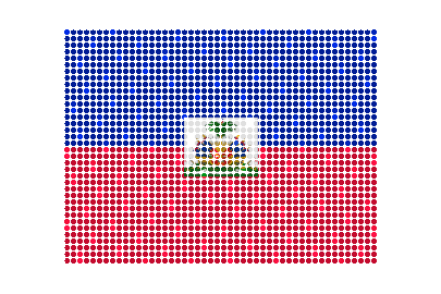 Haiti LED Flicker animated flag GIF