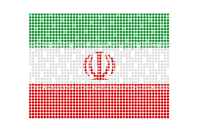 Iran LED Flicker animated flag GIF