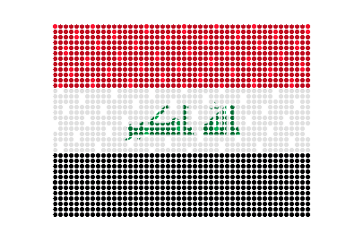 Iraq LED Flicker animated flag GIF
