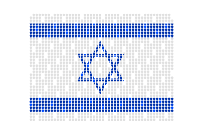 Israel LED Flicker animated flag GIF