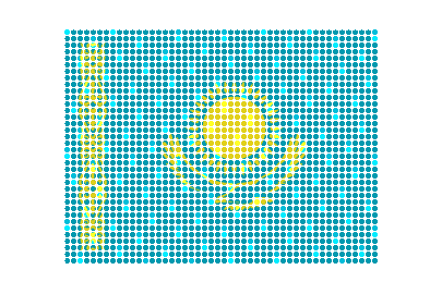 Kazakhstan LED Flicker animated flag GIF