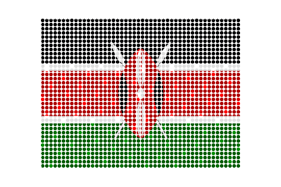 Kenya LED Flicker animated flag GIF