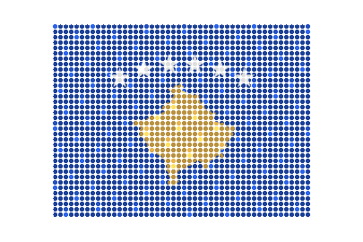 Kosovo LED Flicker animated flag GIF