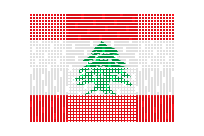 Lebanon LED Flicker animated flag GIF
