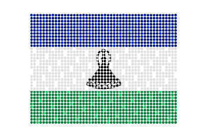 Lesotho LED Flicker animated flag GIF