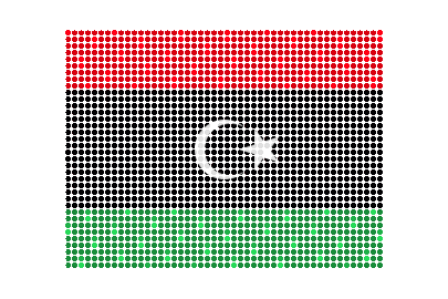 Libya LED Flicker animated flag GIF