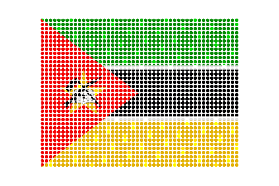 Mozambique LED Flicker animated flag GIF