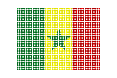 Senegal LED Flicker animated flag GIF