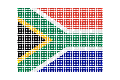 South Africa LED Flicker animated flag GIF