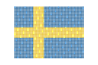 Sweden LED Flicker animated flag GIF