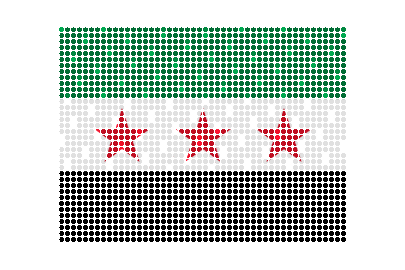 Syria LED Flicker animated flag GIF