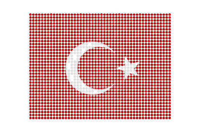 Turkey LED Flicker animated flag GIF