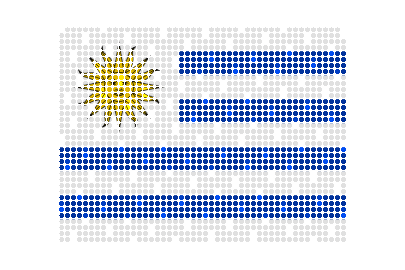 Uruguay LED Flicker animated flag GIF