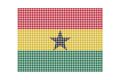 Ghana LED Pulse animated flag GIF