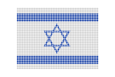 Israel LED Pulse animated flag GIF