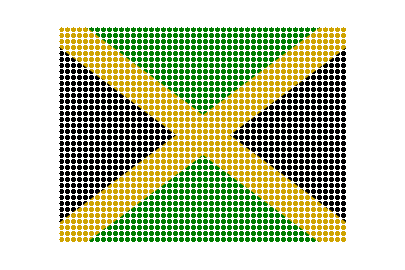 Jamaica LED Pulse animated flag GIF