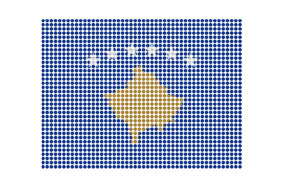 Kosovo LED Pulse animated flag GIF