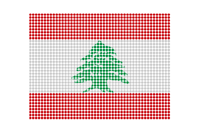 Lebanon LED Pulse animated flag GIF