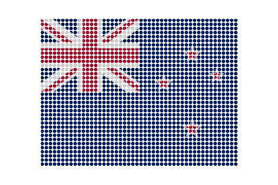 New Zealand LED Pulse animated flag GIF