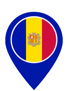 Andorra Pin Bounce animated flag GIF
