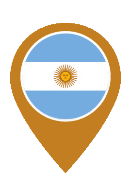 Argentina Pin Bounce animated flag GIF