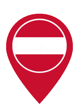 Austria Pin Bounce animated flag GIF