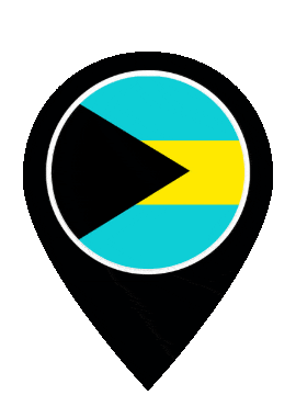 Bahamas Pin Bounce animated flag GIF