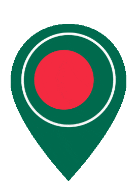 Bangladesh Pin Bounce animated flag GIF