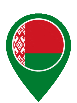 Belarus Pin Bounce animated flag GIF