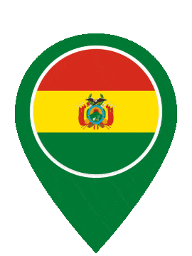 Bolivia Pin Bounce animated flag GIF