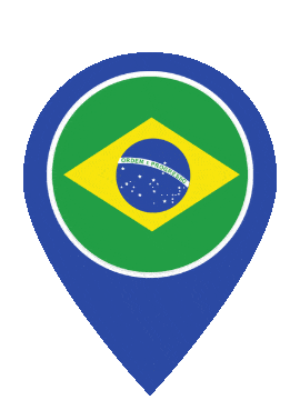 Brazil Pin Bounce animated flag GIF