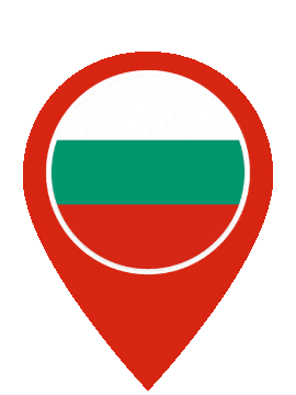 Bulgaria Pin Bounce animated flag GIF