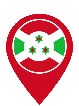Burundi Pin Bounce animated flag GIF