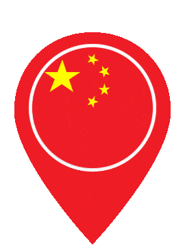 China Pin Bounce animated flag GIF