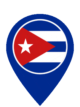 Cuba Pin Bounce animated flag GIF