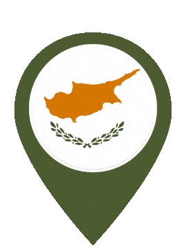 Cyprus Pin Bounce animated flag GIF