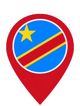 Dr Congo Pin Bounce animated flag GIF