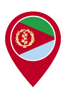 Eritrea Pin Bounce animated flag GIF