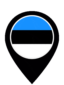 Estonia Pin Bounce animated flag GIF