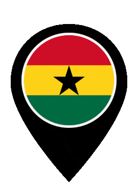 Ghana Pin Bounce animated flag GIF