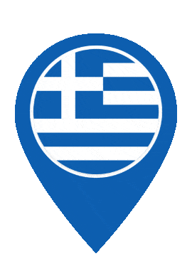 Greece Pin Bounce animated flag GIF