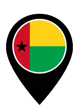 Guinea Bissau Pin Bounce animated flag GIF