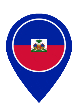 Haiti Pin Bounce animated flag GIF