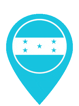 Honduras Pin Bounce animated flag GIF