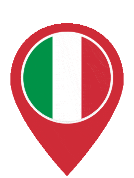 Italy Pin Bounce animated flag GIF