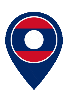 Laos Pin Bounce animated flag GIF