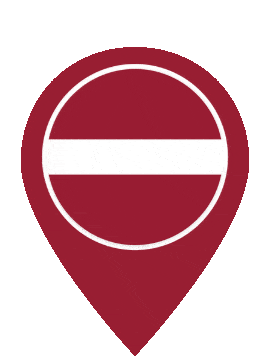 Latvia Pin Bounce animated flag GIF
