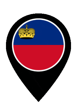 Liechtenstein Pin Bounce animated flag GIF